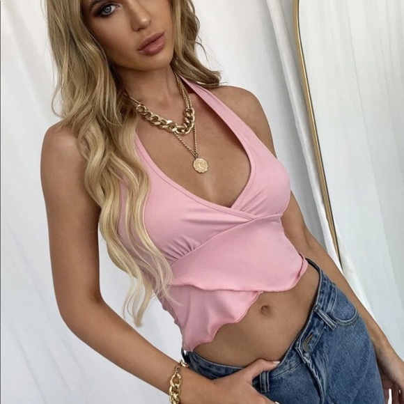 SHEIN Tops - 4/$20! ✨ Pink Halter Top 💕